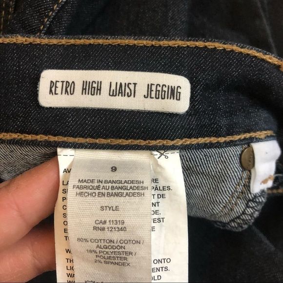 🔴 2 for $25 Garage dark wash retro high waist Jegging size 9 - Picture 5 of 7